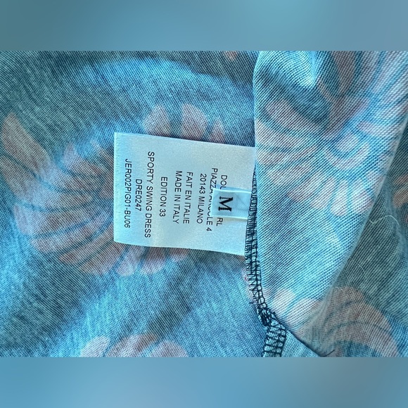 NWT La DoubleJ Sporty Swing Dress size Medium Pygmy Palms Cotton Jersey - Picture 7 of 11